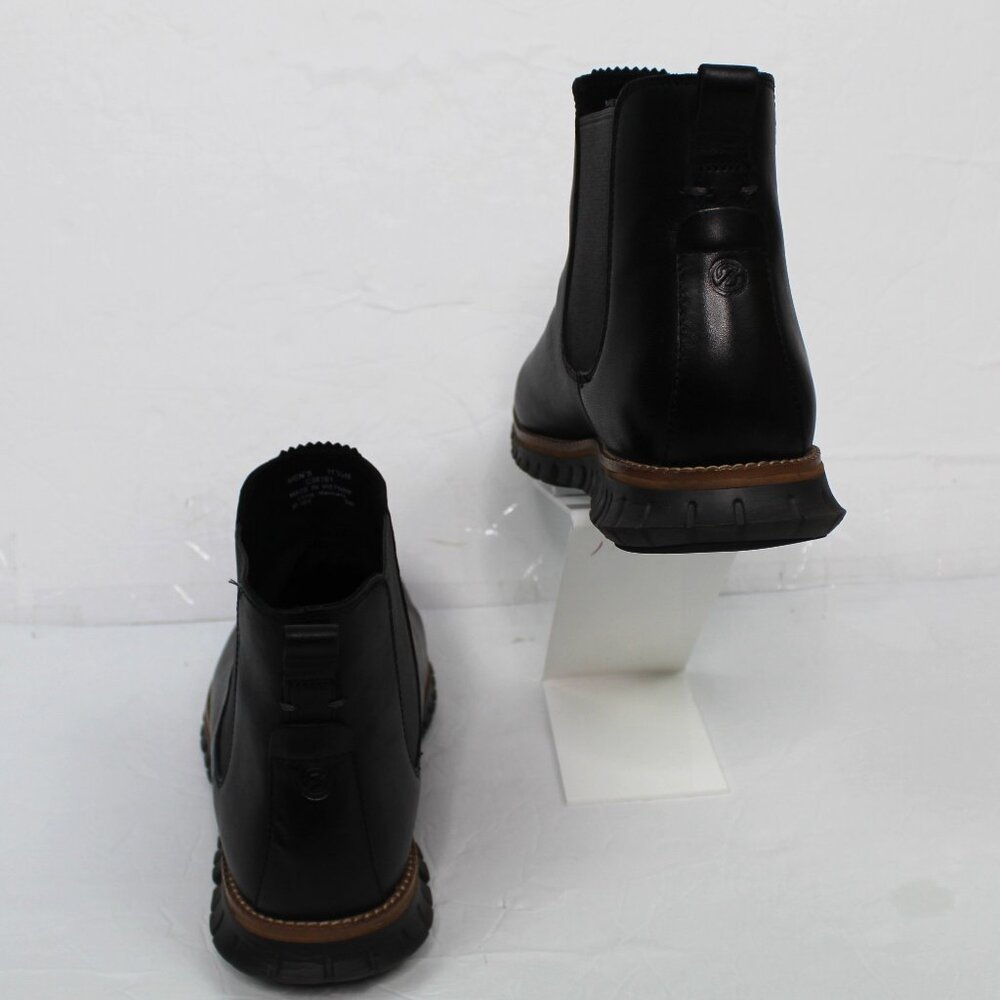 COLE HAAN Mens Black Pull Tab Zerogrand Waterproof Platform Chelsea Boots 11.5 - Picture 7 of 10